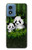 S2441 Panda Family Bamboo Forest Case For Motorola Moto G Play 4G (2024)