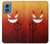 S2454 Red Cute Little Devil Cartoon Case For Motorola Moto G Play 4G (2024)