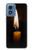 S3530 Buddha Candle Burning Case For Motorola Moto G Play 4G (2024)