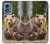 S3558 Bear Family Case For Motorola Moto G Play 4G (2024)