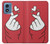 S3701 Mini Heart Love Sign Case For Motorola Moto G Play 4G (2024)