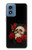 S3753 Dark Gothic Goth Skull Roses Case For Motorola Moto G Play 4G (2024)