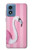 S3805 Flamingo Pink Pastel Case For Motorola Moto G Play 4G (2024)