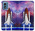 S3913 Colorful Nebula Space Shuttle Case For Motorola Moto G Play 4G (2024)