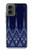 S3950 Textile Thai Blue Pattern Case For Motorola Moto G 5G (2024)