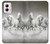 S0933 White Horses Case For Motorola Moto G Power 5G (2024)
