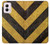 S2231 Yellow and Black Line Hazard Striped Case For Motorola Moto G Power 5G (2024)