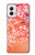 S2543 Japanese Kimono Style Flower Pattern Case For Motorola Moto G Power 5G (2024)