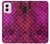 S3051 Pink Mermaid Fish Scale Case For Motorola Moto G Power 5G (2024)
