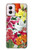 S3205 Retro Art Flowers Case For Motorola Moto G Power 5G (2024)