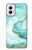 S3399 Green Marble Graphic Print Case For Motorola Moto G Power 5G (2024)