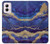 S3906 Navy Blue Purple Marble Case For Motorola Moto G Power 5G (2024)