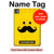 S1145 Yellow Mustache Sun Hard Case For iPad Pro 11 (2024,2025)