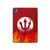 S2803 Fire Red Devil Spear Symbol Hard Case For iPad Pro 11 (2024)