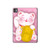 S3025 Pink Maneki Neko Lucky Cat Hard Case For iPad Pro 11 (2024,2025)