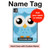 S3029 Cute Blue Owl Hard Case For iPad Pro 11 (2024,2025)