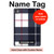 S3452 Plaid Fabric Pattern Hard Case For iPad Pro 11 (2024,2025)