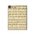 S2504 Vintage Music Sheet Hard Case For iPad Pro 13 (2024,2025), Air 13 2026