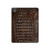 S2850 Brown Skin Alligator Graphic Printed Hard Case For iPad Pro 13 (2024,2025), Air 13 2026