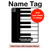 S3078 Black and White Piano Keyboard Hard Case For iPad Pro 13 (2024,2025)