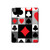 S3463 Poker Card Suit Hard Case For iPad Pro 13 (2024,2025), Air 13 2026