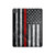 S3687 Firefighter Thin Red Line American Flag Hard Case For iPad Pro 13 (2024,2025), Air 13 2026