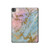 S3717 Rose Gold Blue Pastel Marble Graphic Printed Hard Case For iPad Pro 13 (2024,2025)