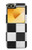 S2492 Black and White Check Case For Samsung Galaxy Z Flip 6, Flip 7 FE