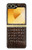 S2850 Brown Skin Alligator Graphic Printed Case For Samsung Galaxy Z Flip 6, Flip 7 FE