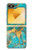 S2906 Aqua Turquoise Stone Case For Samsung Galaxy Z Flip 6, Flip 7 FE