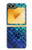 S3047 Green Mermaid Fish Scale Case For Samsung Galaxy Z Flip 6, Flip 7 FE