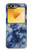 S3439 Fabric Indigo Tie Dye Case For Samsung Galaxy Z Flip 6, Flip 7 FE