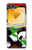 S3929 Cute Panda Eating Bamboo Case For Samsung Galaxy Z Flip 6, Flip 7 FE