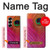 S3201 Pink Peacock Feather Case For Samsung Galaxy Z Fold 6
