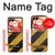 S2231 Yellow and Black Line Hazard Striped Case For Motorola Razr 50