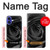 S1598 Black Rose Case For iPhone 16