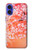 S2543 Japanese Kimono Style Flower Pattern Case For iPhone 16