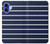 S2767 Navy White Striped Case For iPhone 16 S2767 Navy White Striped Case For iPhone 16