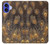 S3691 Gold Peacock Feather Case For iPhone 16