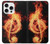 S0493 Music Note Burn Case For iPhone 16 pro