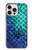 S3047 Green Mermaid Fish Scale Case For iPhone 16 pro