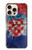 S3313 Croatia Flag Vintage Football Graphic Case For iPhone 16 pro
