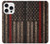 S3804 Fire Fighter Metal Red Line Flag Graphic Case For iPhone 16 pro