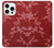 S3817 Red Floral Cherry blossom Pattern Case For iPhone 16 pro
