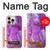 S2907 Purple Turquoise Stone Case For iPhone 16 pro max