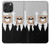 S3557 Bear in Black Suit Case For iPhone 16 pro max