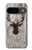 S2505 Reindeer Head Old Wood Texture Graphic Case For Google Pixel 9