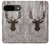 S2505 Reindeer Head Old Wood Texture Graphic Case For Google Pixel 9