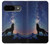 S3555 Wolf Howling Million Star Case For Google Pixel 9