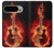 S0415 Fire Guitar Burn Case For Google Pixel 9 Pro